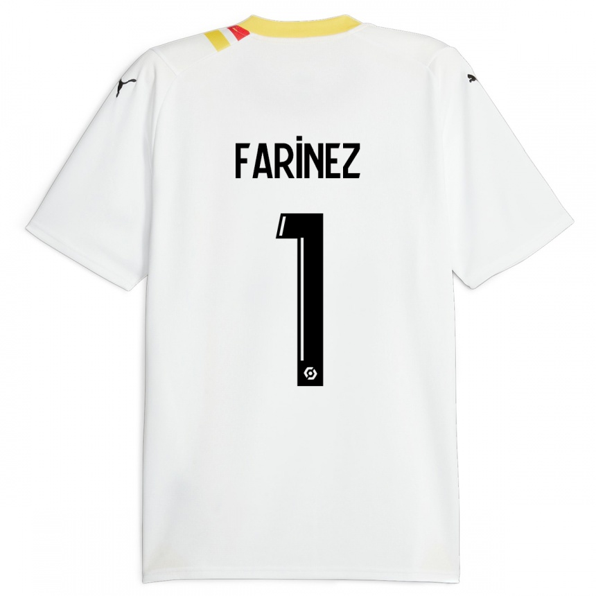 メンズフットボールウイケル・ファリニェス#1黒アウェイシャツ2023/24ジャージーユニフォーム