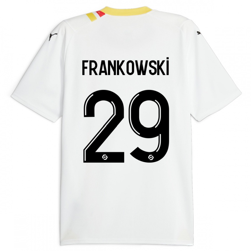 メンズフットボールプジェミスワフ・フランコフスキ#29黒アウェイシャツ2023/24ジャージーユニフォーム