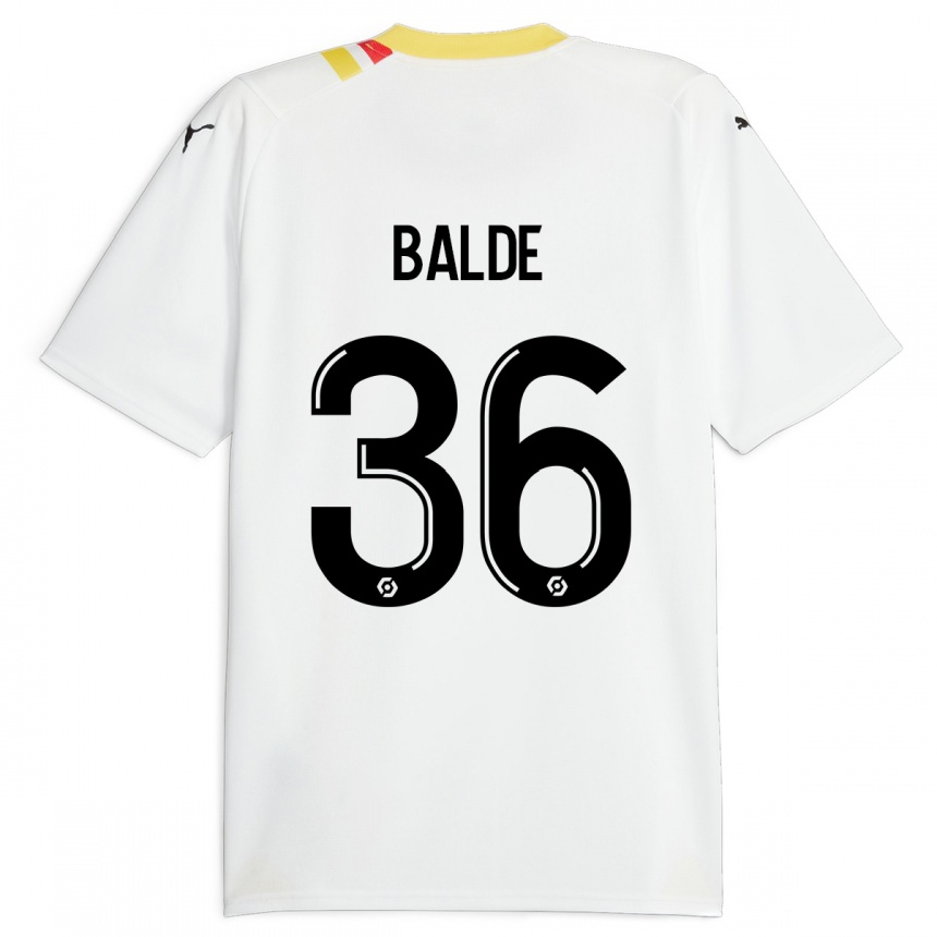メンズフットボールイブラヒマ・バルデ#36黒アウェイシャツ2023/24ジャージーユニフォーム