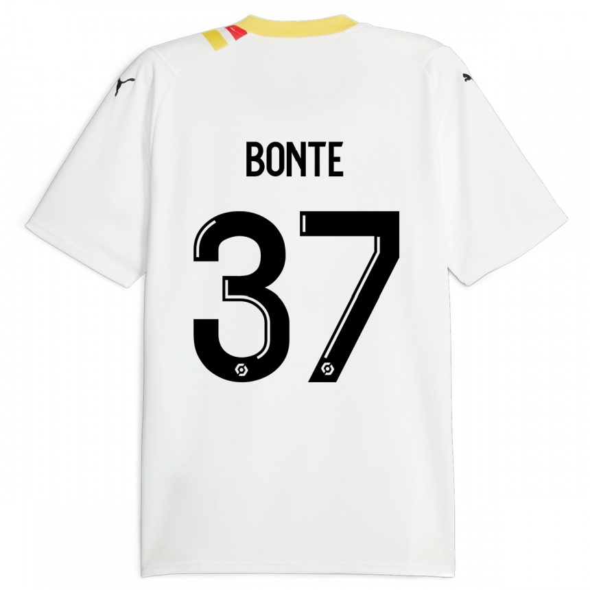 メンズフットボールノラン・ボンテ#37黒アウェイシャツ2023/24ジャージーユニフォーム