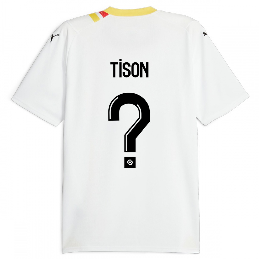 メンズフットボールネイサン・ティソン#0黒アウェイシャツ2023/24ジャージーユニフォーム
