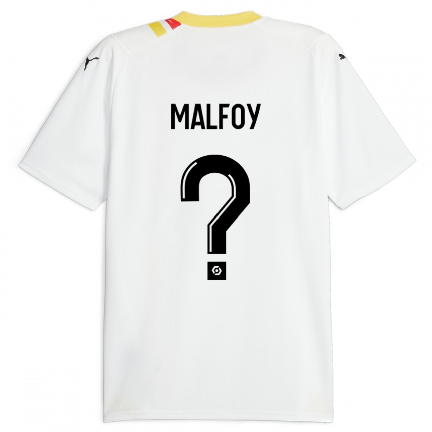 メンズフットボールルーカス・マルフォイ#0黒アウェイシャツ2023/24ジャージーユニフォーム