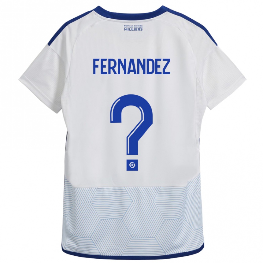 メンズフットボールエリアス・アラー・フェルナンデス#0白アウェイシャツ2023/24ジャージーユニフォーム