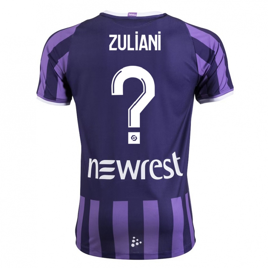 メンズフットボールエディ・イヴァン・ズリアーニ#0紫アウェイシャツ2023/24ジャージーユニフォーム