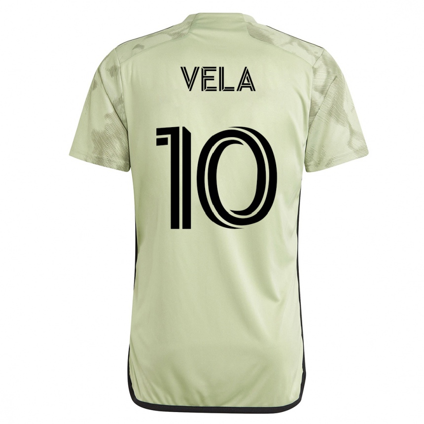 メンズフットボールカルロス・ベラ#10緑アウェイシャツ2023/24ジャージーユニフォーム
