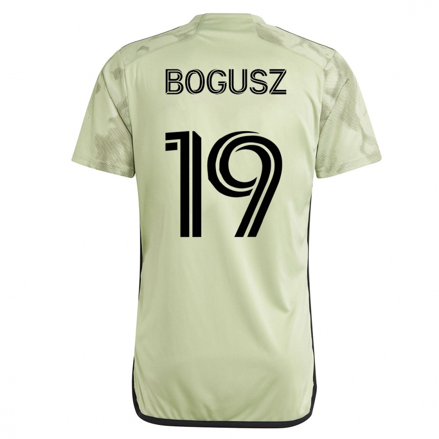 メンズフットボールマテウシュ・ボグシュ#19緑アウェイシャツ2023/24ジャージーユニフォーム