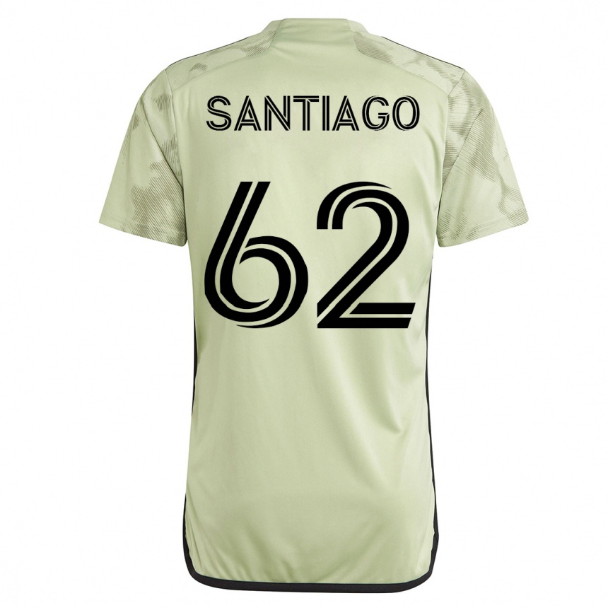 メンズフットボールジョシュア サンチアゴ#62緑アウェイシャツ2023/24ジャージーユニフォーム