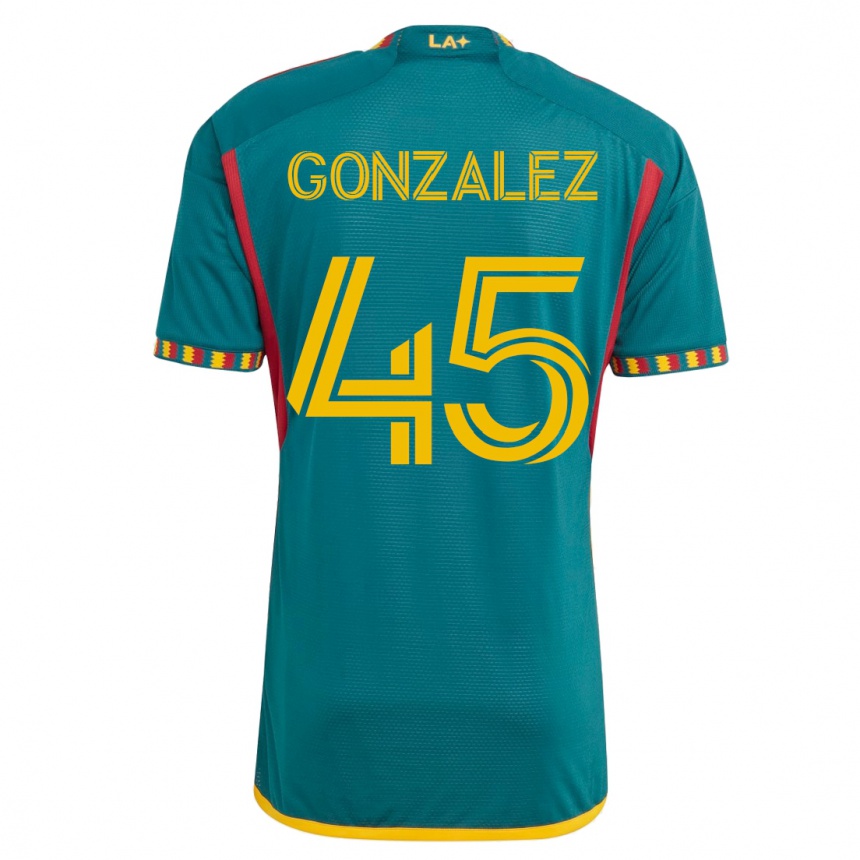 メンズフットボールエイドリアン・ゴンザレス#45緑アウェイシャツ2023/24ジャージーユニフォーム