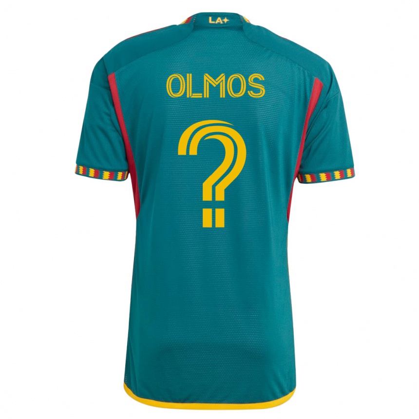 メンズフットボールジャスティン・オルモス#0緑アウェイシャツ2023/24ジャージーユニフォーム
