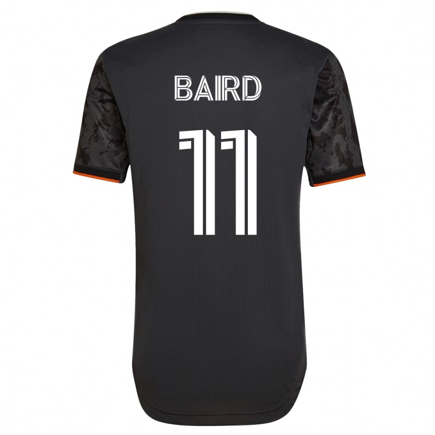 メンズフットボールコーリー・ベアード#11黒アウェイシャツ2023/24ジャージーユニフォーム