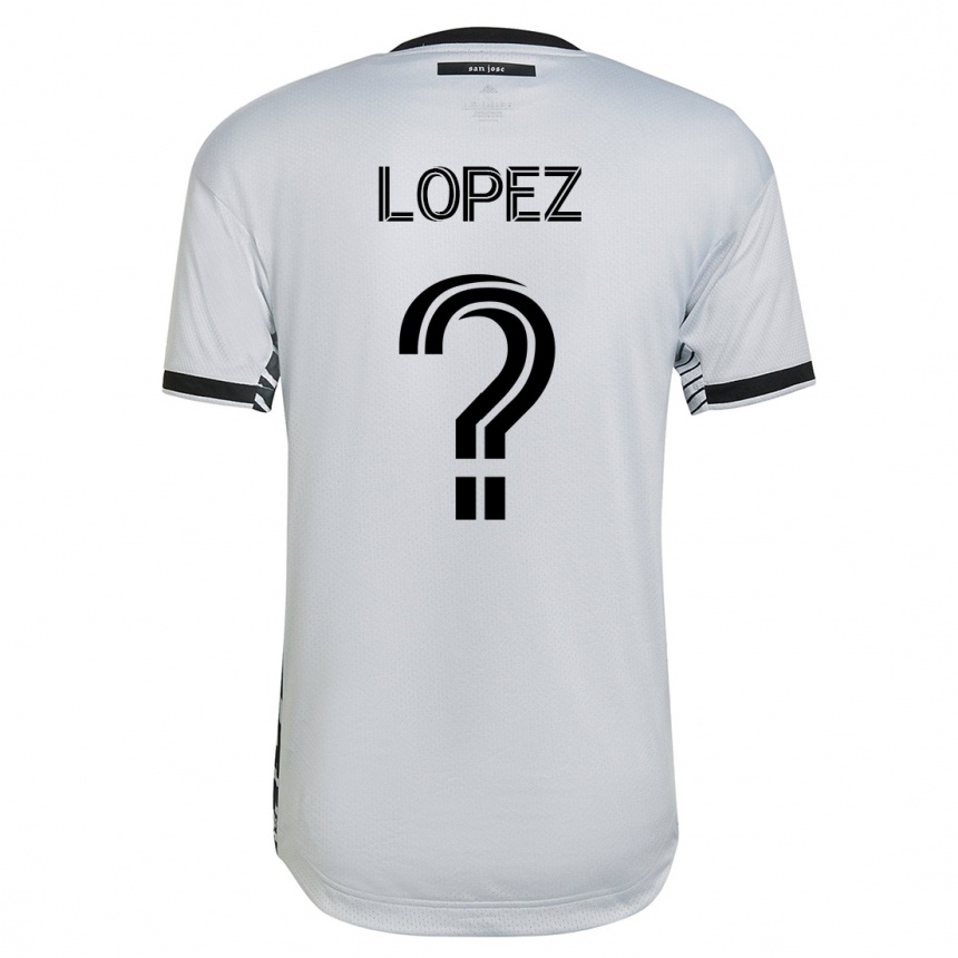 メンズフットボールマテオ・ロペス#0白アウェイシャツ2023/24ジャージーユニフォーム