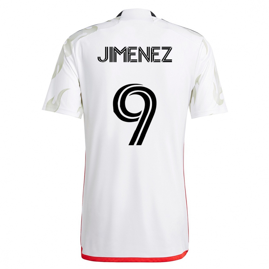 メンズフットボールヘスス・ヒメネス#9白アウェイシャツ2023/24ジャージーユニフォーム