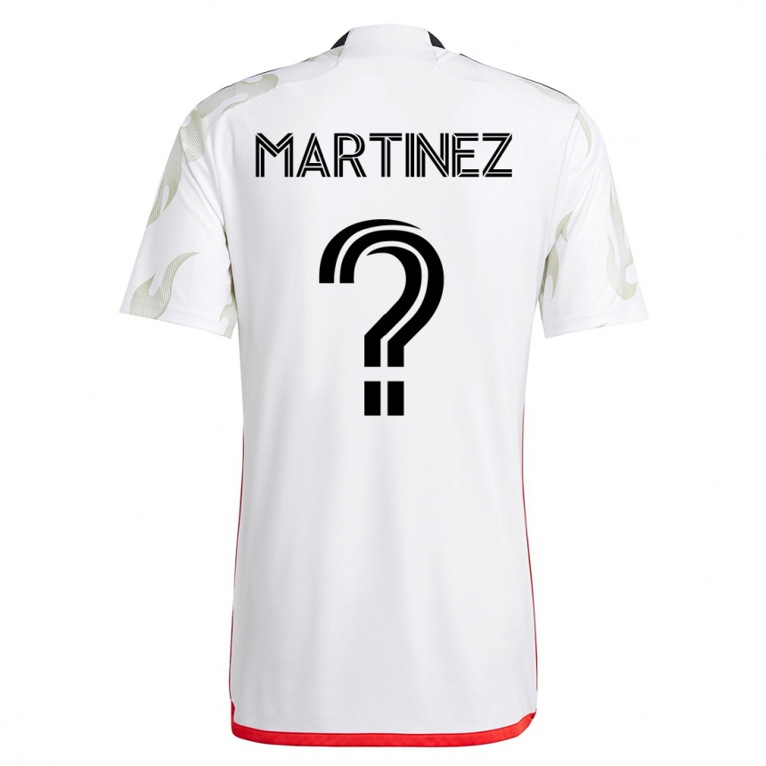 メンズフットボールジョナサン・マルティネス#0白アウェイシャツ2023/24ジャージーユニフォーム