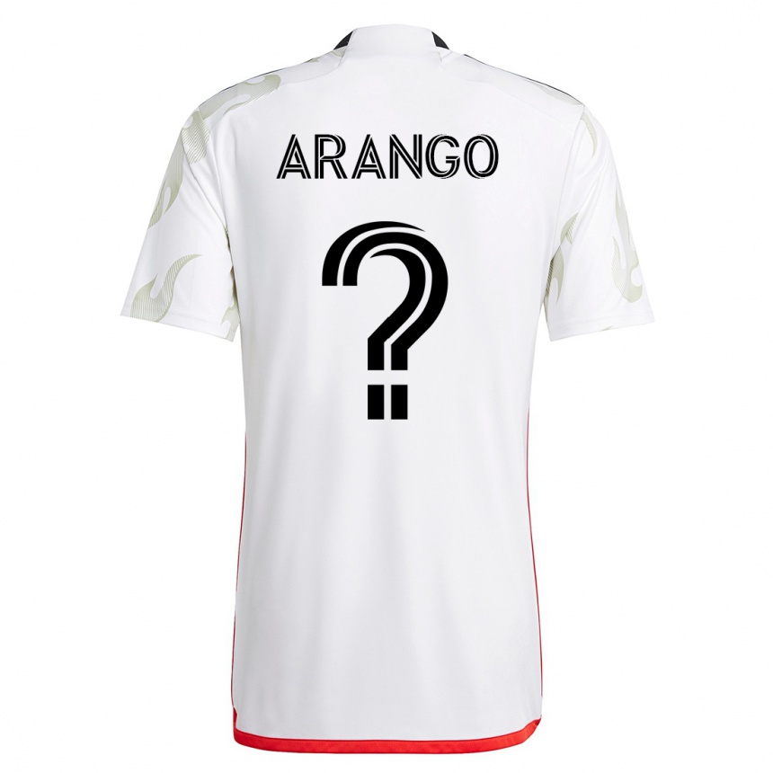 メンズフットボールニコラス・アランゴ#0白アウェイシャツ2023/24ジャージーユニフォーム