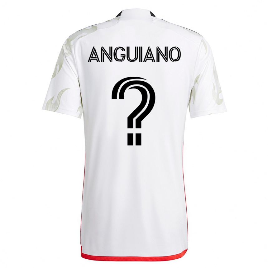 メンズフットボールエイドリアン・アンギアーノ#0白アウェイシャツ2023/24ジャージーユニフォーム
