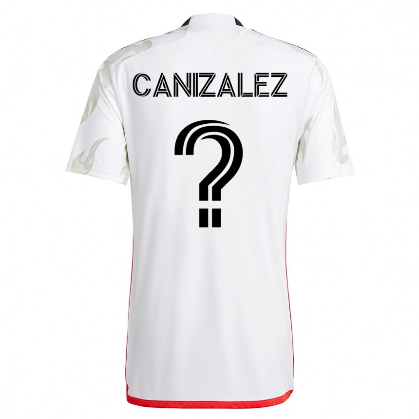メンズフットボールヘンリー・カニザレス#0白アウェイシャツ2023/24ジャージーユニフォーム