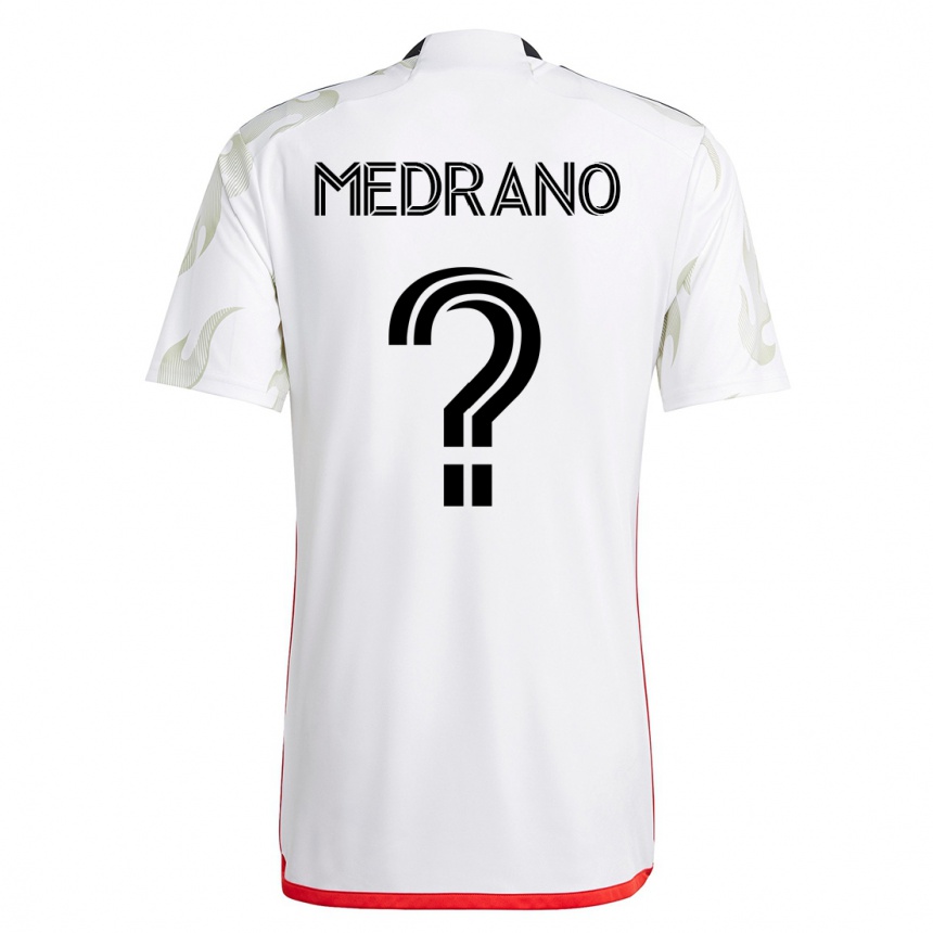 メンズフットボールガエル・メドラノ#0白アウェイシャツ2023/24ジャージーユニフォーム