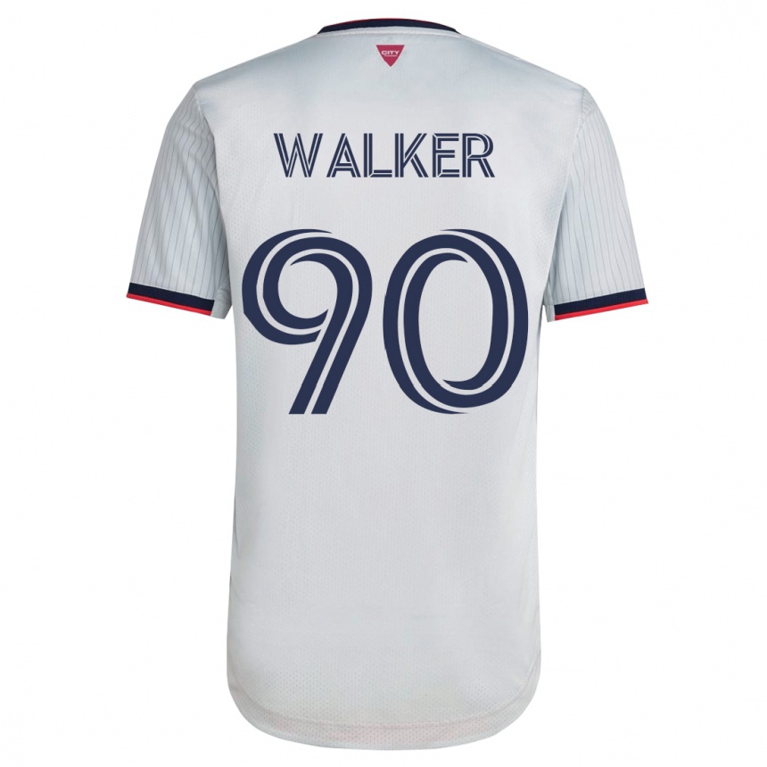 メンズフットボールエリック・ウォーカー#90白アウェイシャツ2023/24ジャージーユニフォーム