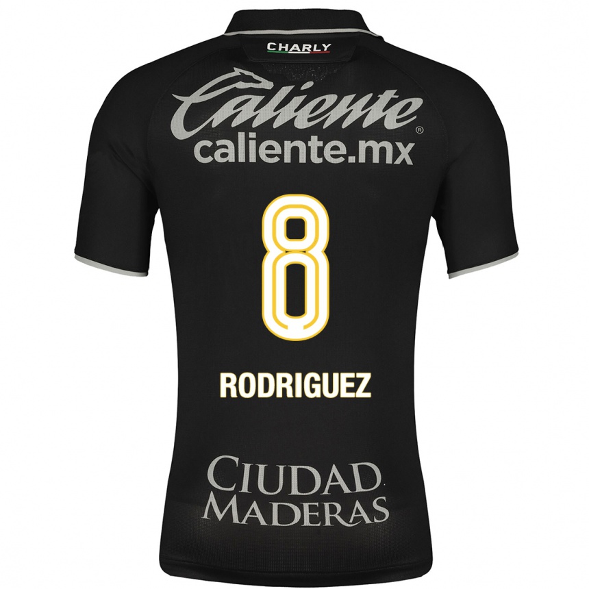 メンズフットボールイワン・ロドリゲス#8黒アウェイシャツ2023/24ジャージーユニフォーム