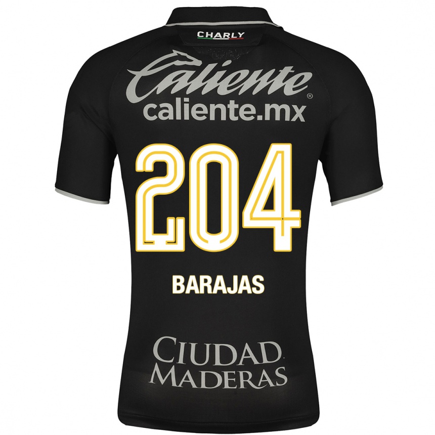 メンズフットボールビクター・バラハス#204黒アウェイシャツ2023/24ジャージーユニフォーム