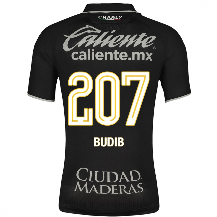 メンズフットボールペドロ・ブディブ#207黒アウェイシャツ2023/24ジャージーユニフォーム
