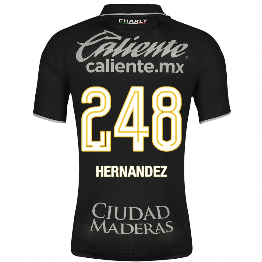 メンズフットボールフェルナンド・ヘルナンデス#248黒アウェイシャツ2023/24ジャージーユニフォーム