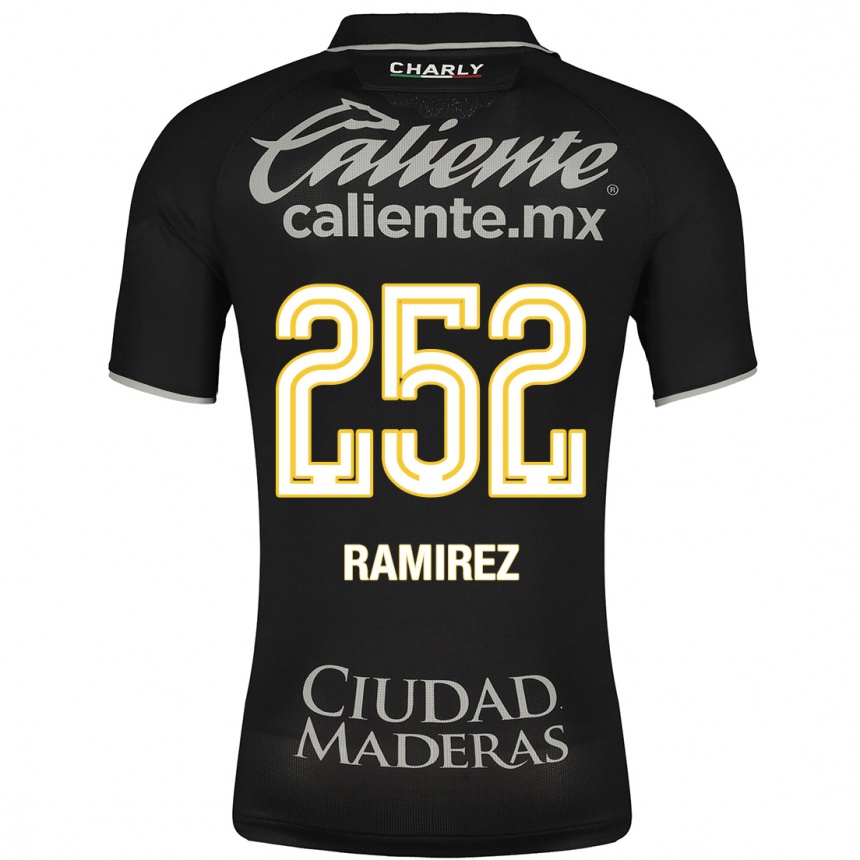 メンズフットボールルイス・ラミレス#252黒アウェイシャツ2023/24ジャージーユニフォーム