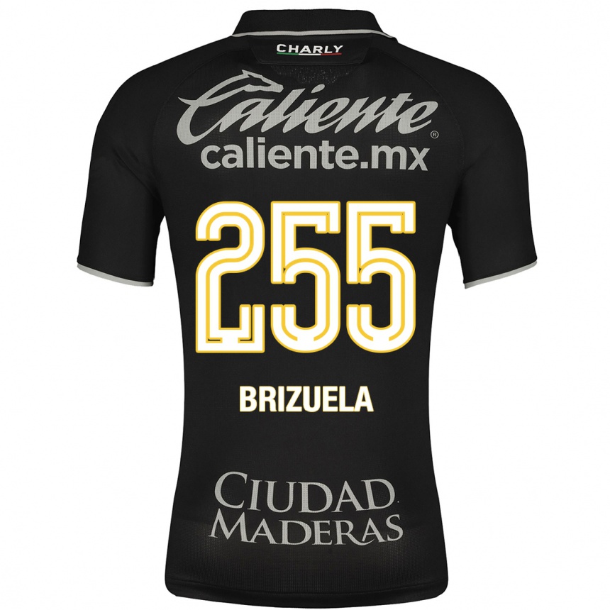 メンズフットボールフアン・ブリズエラ#255黒アウェイシャツ2023/24ジャージーユニフォーム