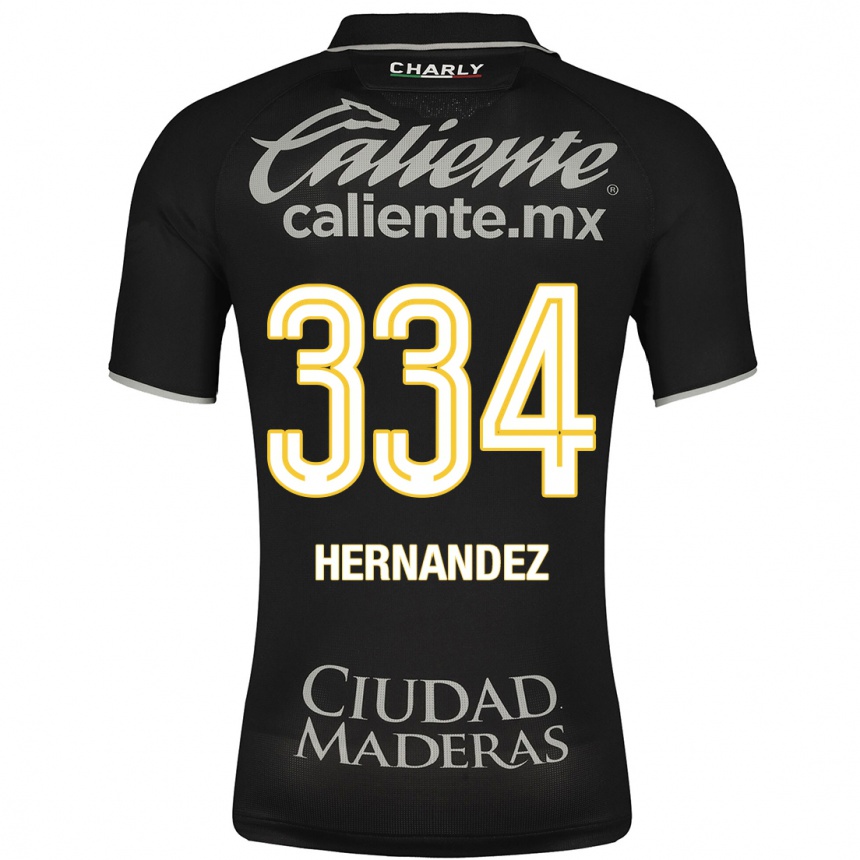 メンズフットボールアラン・ヘルナンデス#334黒アウェイシャツ2023/24ジャージーユニフォーム