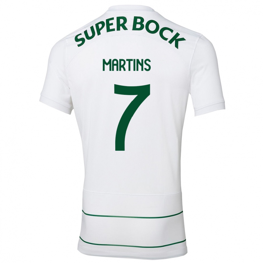 メンズフットボールジョアナ・マルティンス#7白アウェイシャツ2023/24ジャージーユニフォーム