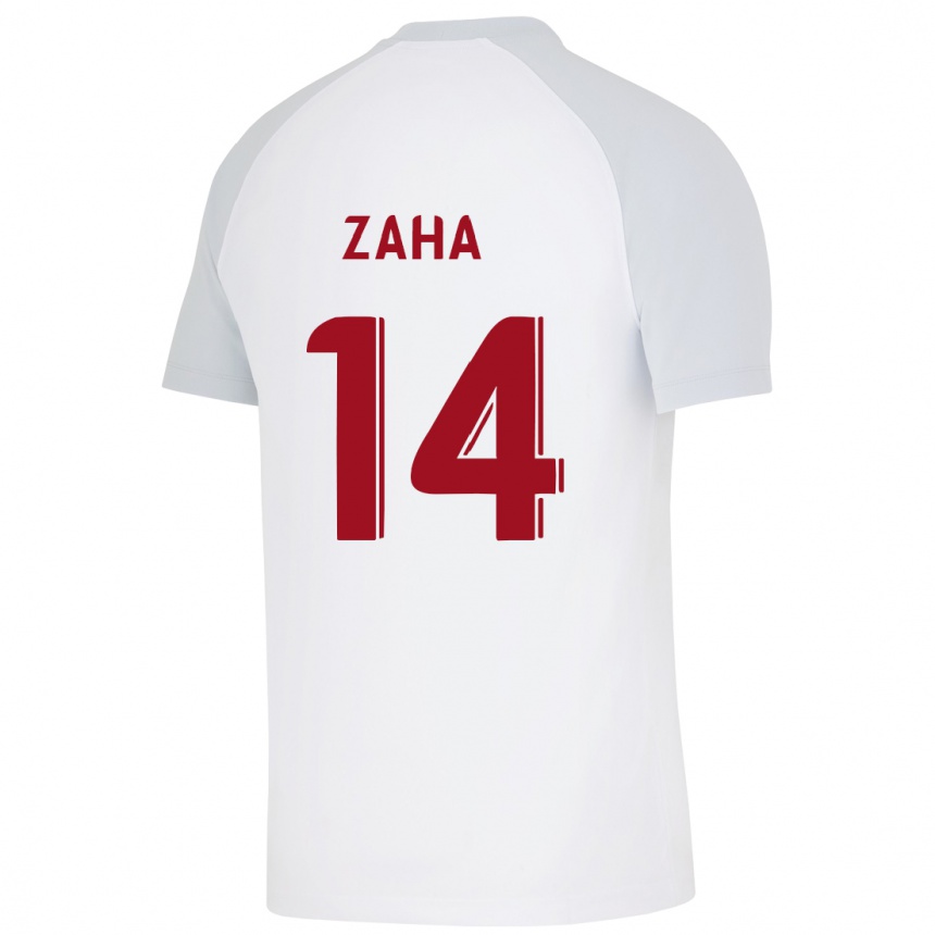 メンズフットボールウィルフレッド・ザハ#14白アウェイシャツ2023/24ジャージーユニフォーム