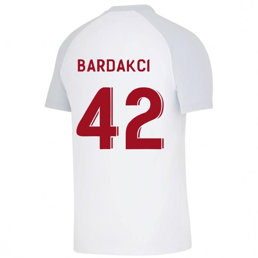 メンズフットボールアブドゥルケリム・バルダクチ#42白アウェイシャツ2023/24ジャージーユニフォーム
