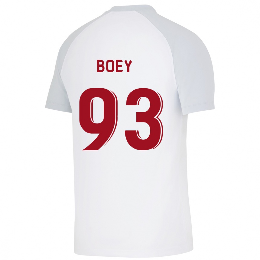 メンズフットボールサシャ・ボエ#93白アウェイシャツ2023/24ジャージーユニフォーム