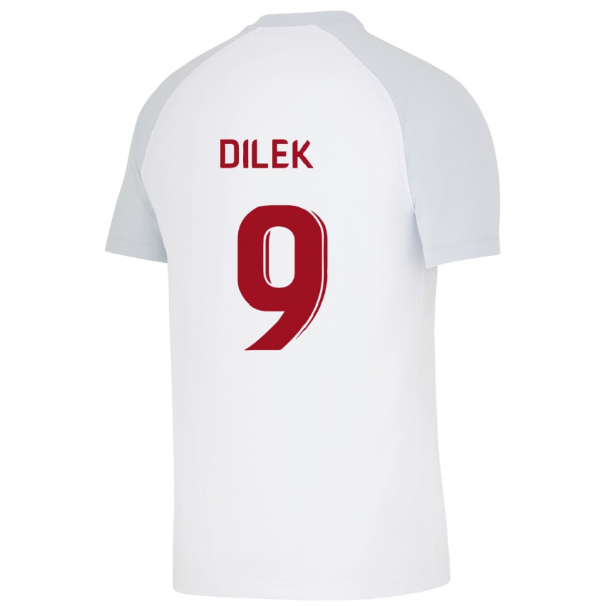 メンズフットボールヤリン・ディレック#9白アウェイシャツ2023/24ジャージーユニフォーム