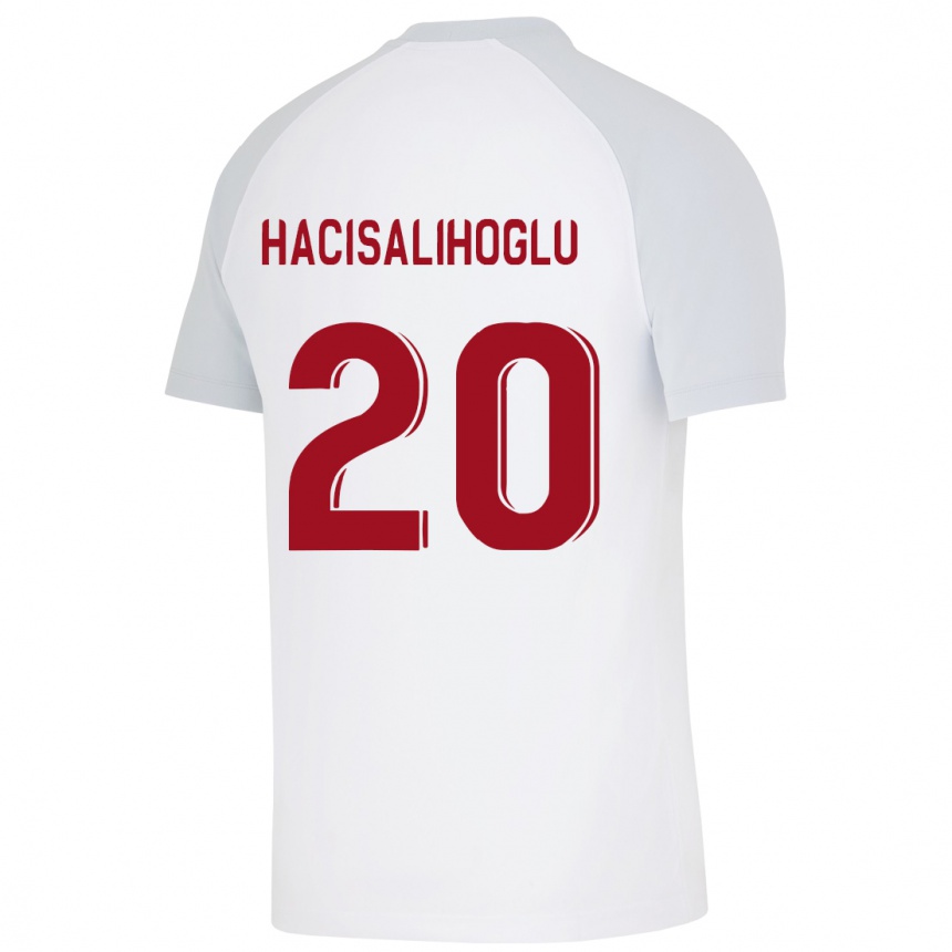 メンズフットボールアルダ・ハシサリホグル#20白アウェイシャツ2023/24ジャージーユニフォーム