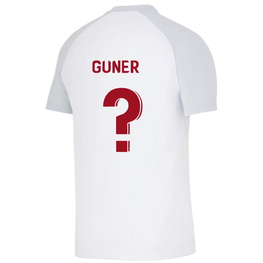 メンズフットボールバトゥハン・ギュナー#0白アウェイシャツ2023/24ジャージーユニフォーム