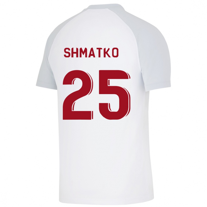 メンズフットボールリュボフ・シマトコ#25白アウェイシャツ2023/24ジャージーユニフォーム