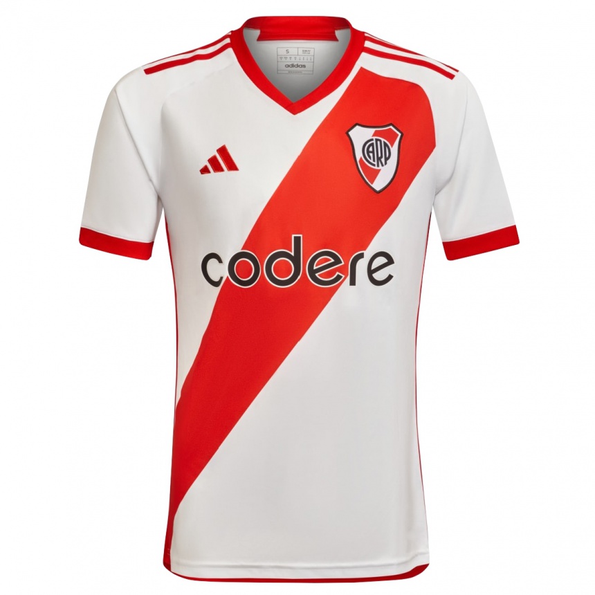 レディースフットボールマティアス・スアレス#7赤、白ホームシャツ2023/24ジャージーユニフォーム