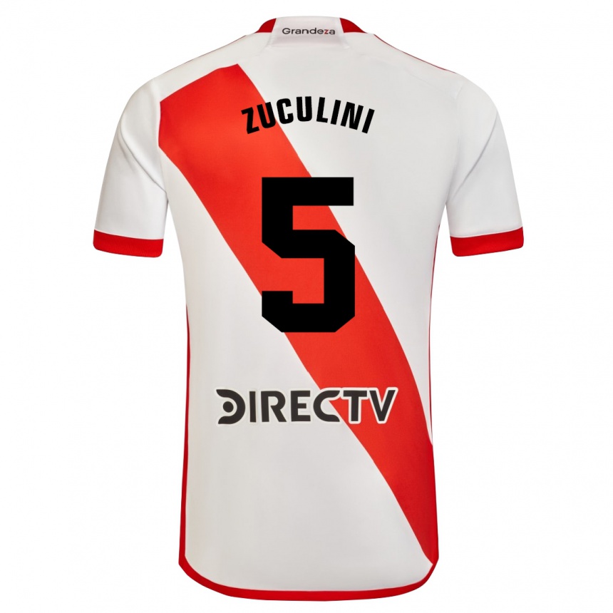 レディースフットボールブルーノ・スクリーニ#5赤、白ホームシャツ2023/24ジャージーユニフォーム