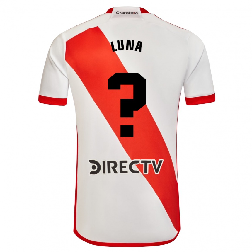 レディースフットボールホナス・ルナ#0赤、白ホームシャツ2023/24ジャージーユニフォーム