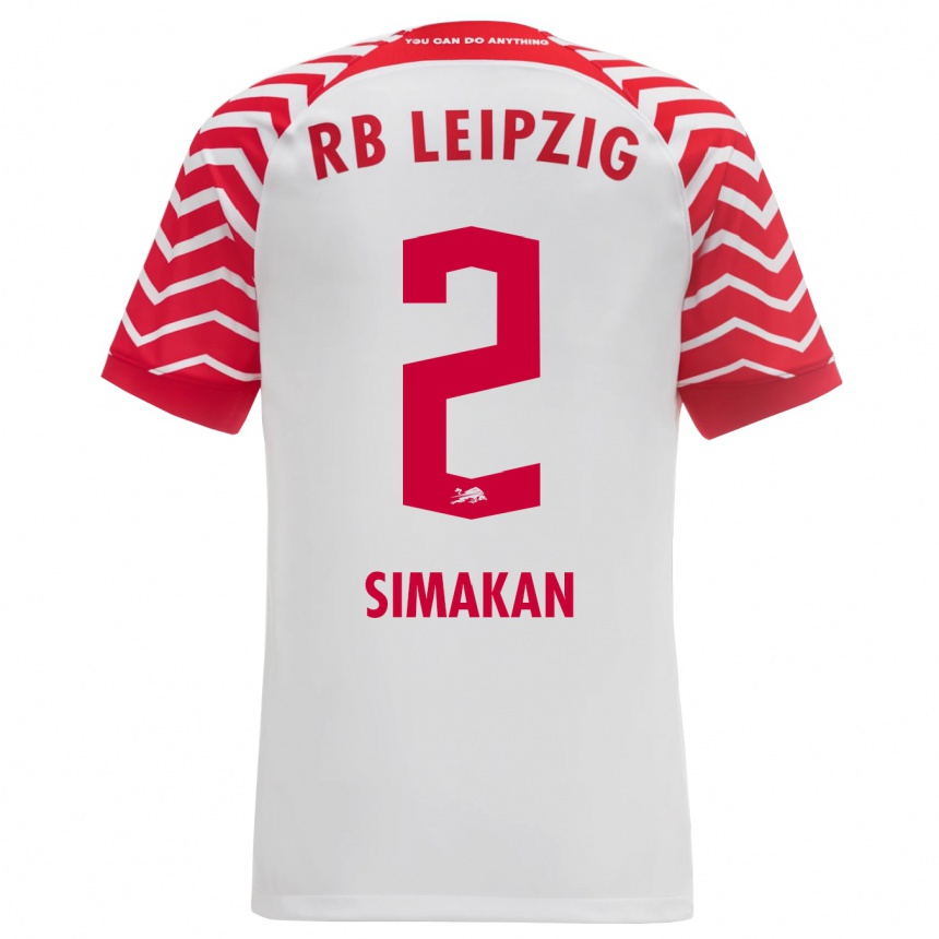レディースフットボールモハメド・シマカン#2白ホームシャツ2023/24ジャージーユニフォーム