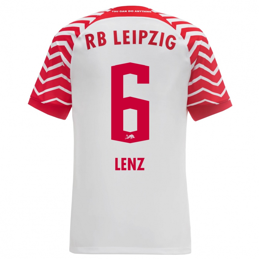 レディースフットボールイライアス・レンズ#6白ホームシャツ2023/24ジャージーユニフォーム