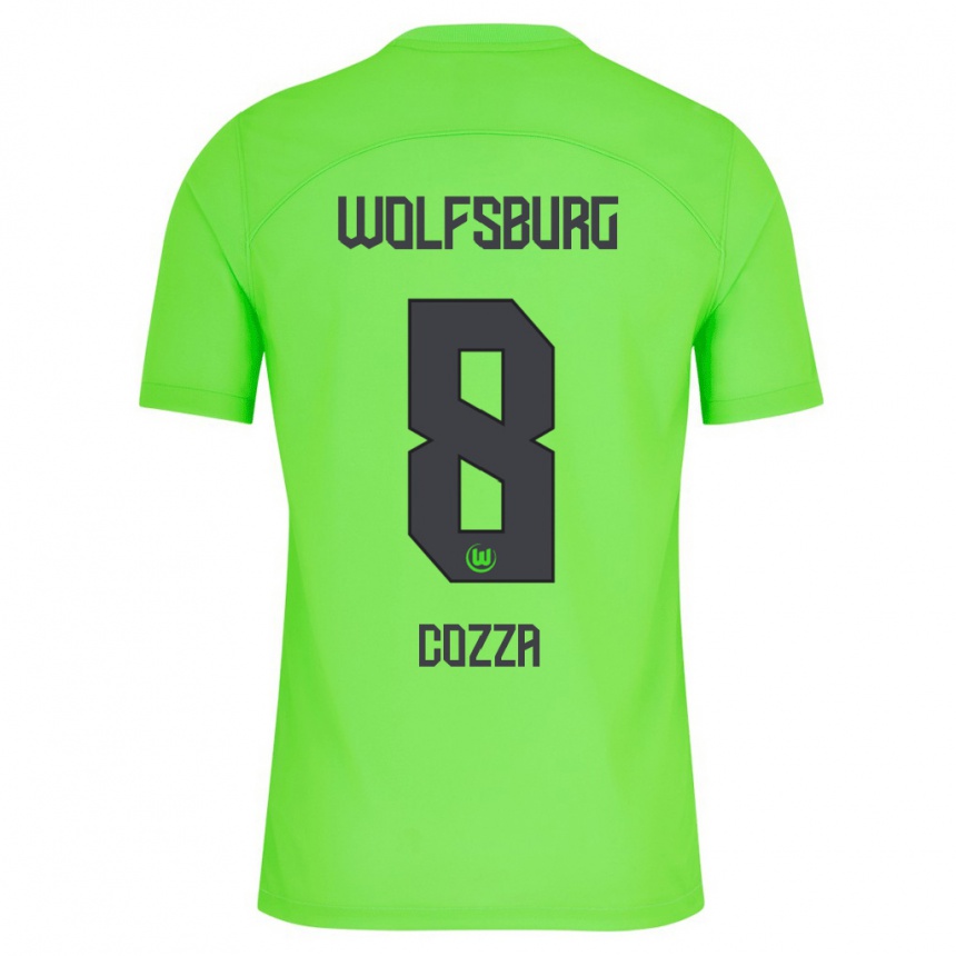 レディースフットボールニコラ・コッツァ#8緑ホームシャツ2023/24ジャージーユニフォーム