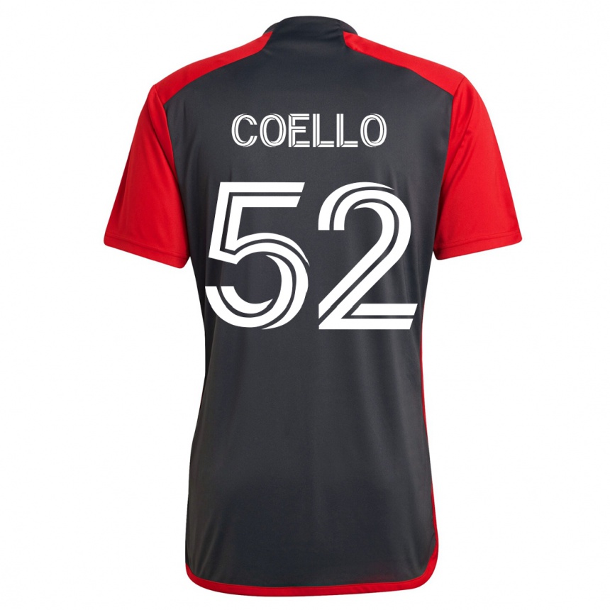レディースフットボールアロンソ・コエロ#52グレーホームシャツ2023/24ジャージーユニフォーム