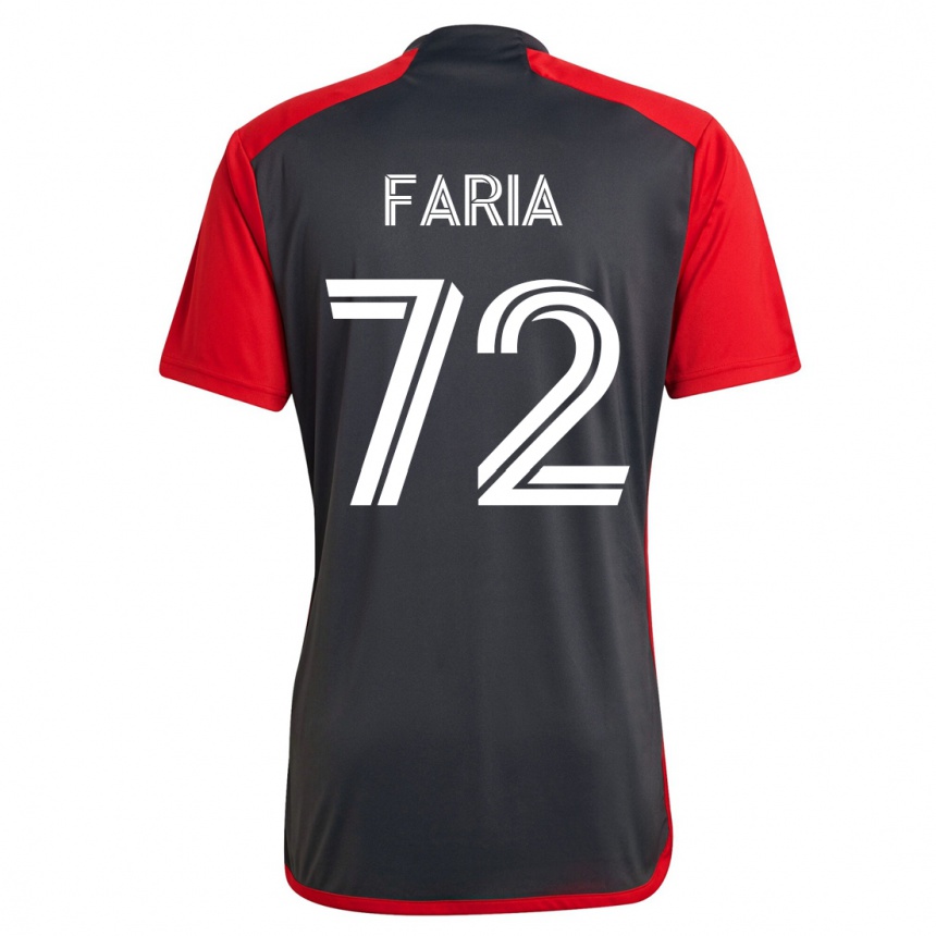 レディースフットボールジョーダン・ファリア #72グレーホームシャツ2023/24ジャージーユニフォーム