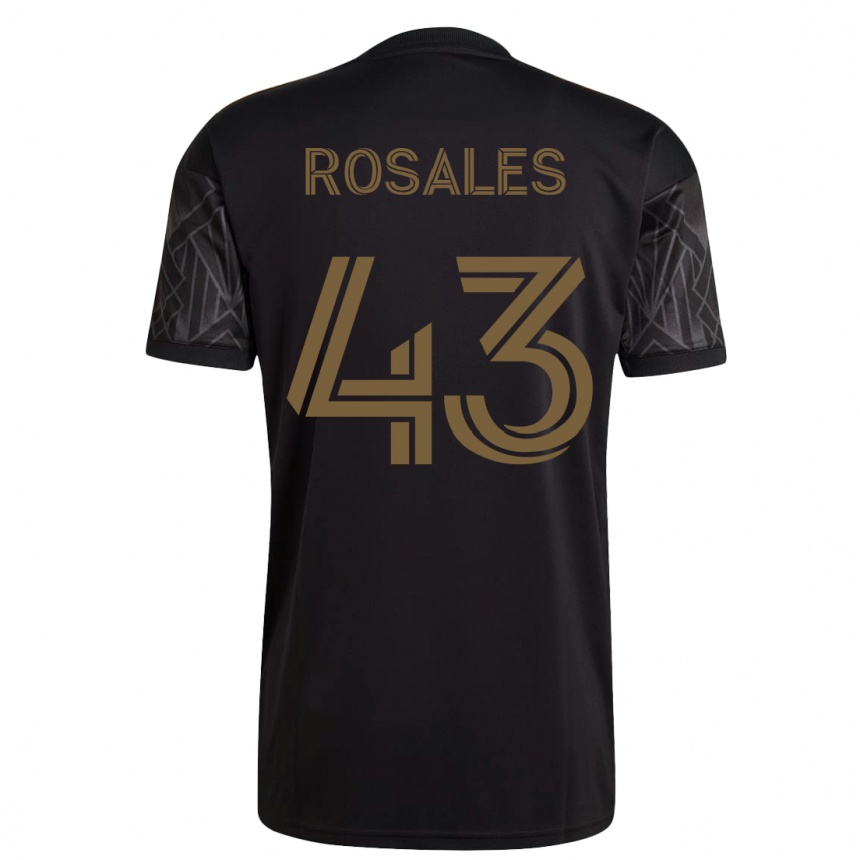 レディースフットボールディエゴ・ロザレス#43黒ホームシャツ2023/24ジャージーユニフォーム