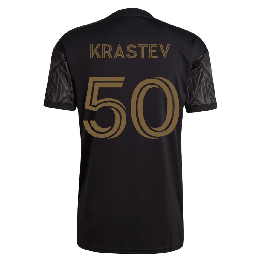 レディースフットボールフィリップ・クラステフ#50黒ホームシャツ2023/24ジャージーユニフォーム