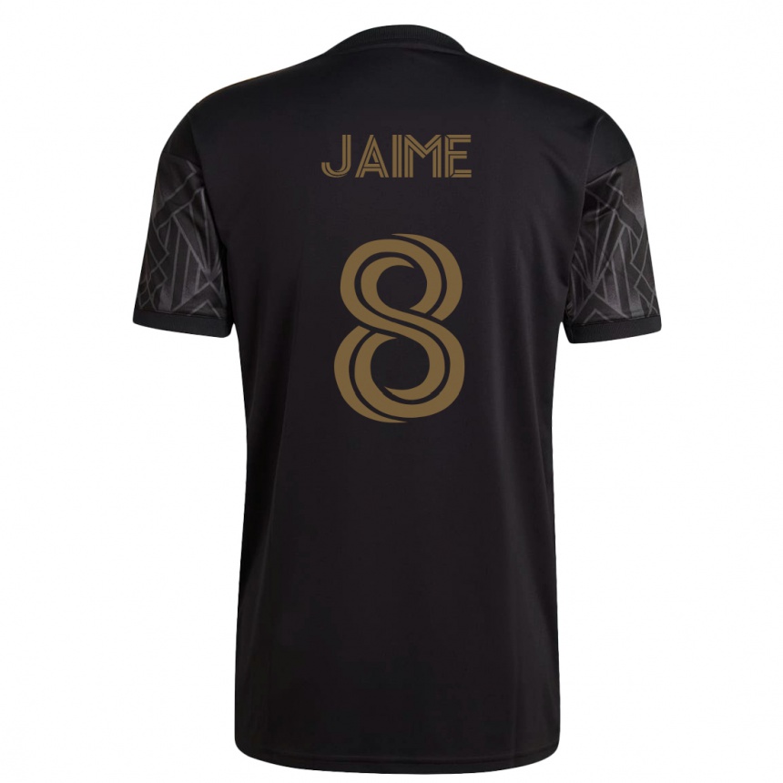 レディースフットボールクリストファー・ジェイミー#8黒ホームシャツ2023/24ジャージーユニフォーム