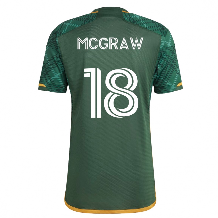 レディースフットボールザック・マグロー#18緑ホームシャツ2023/24ジャージーユニフォーム