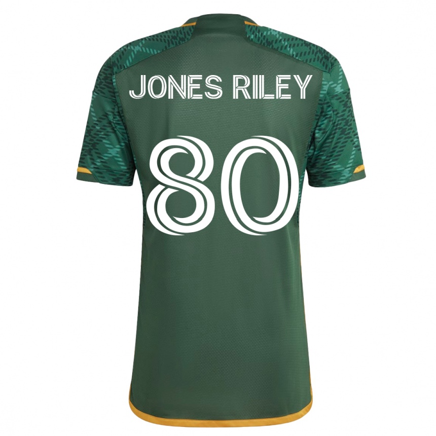 レディースフットボールジェイデン・ジェローム・ジョーンズ・ラ#80緑ホームシャツ2023/24ジャージーユニフォーム